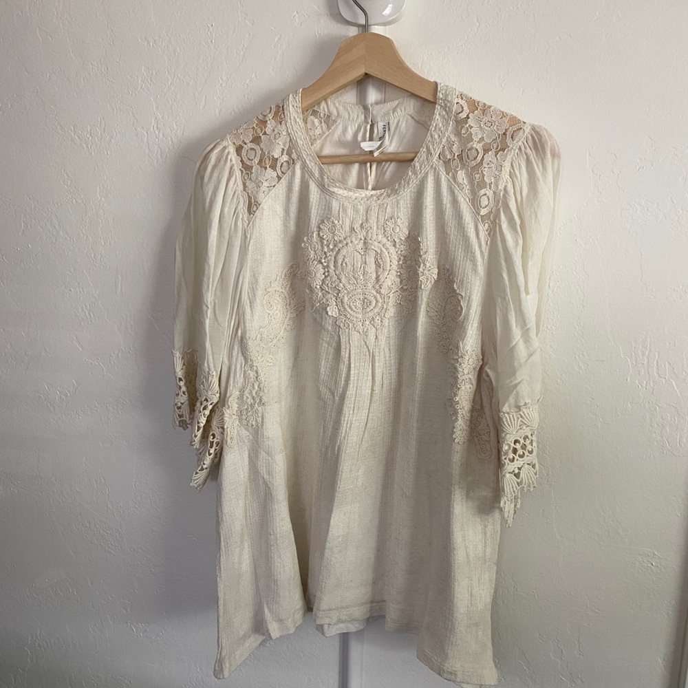 Feather Bone by Anthropologie Blouse